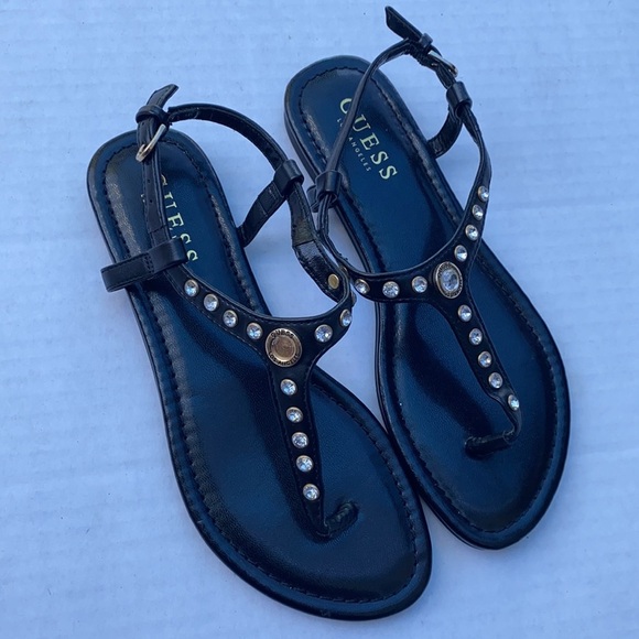 New GUESS Women's Black Sandals - Picture 1 of 5